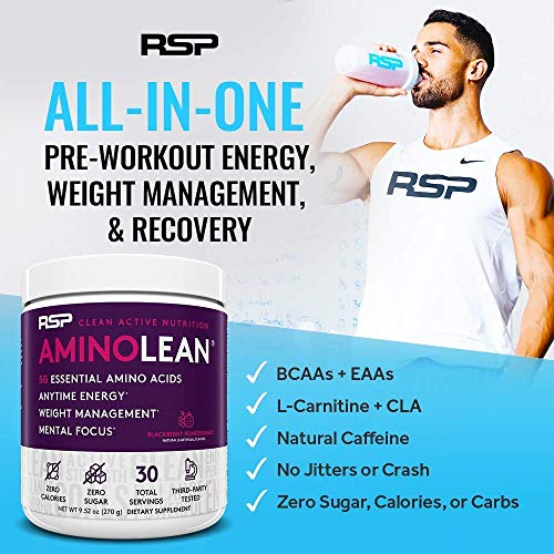 RSP NUTRITION AminoLean Pre Workout Energy (Fruit Punch 30 Servings) with TrueFit RSP NUTRITION Au supplements