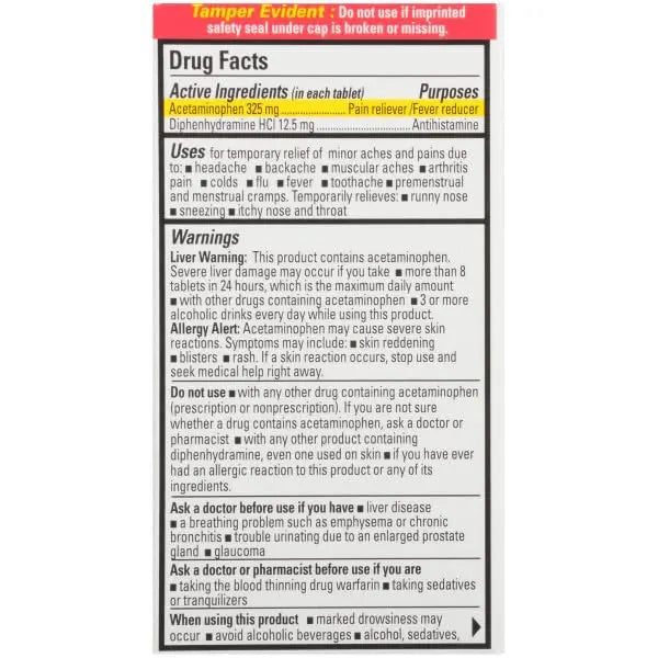 Percogesic Original Pain Relief | Aspirin Free Fast Acting Relief | 90 Coated Caplets (4 Pack) Percogesic Au supplements
