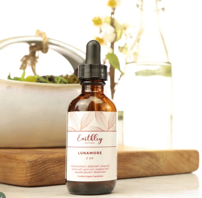 Earthley Wellness Lunamore, Natural Anti-oxodant Remedy for Women, Reduce Cramps (2oz) Earthley Wellness Au supplements