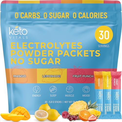 Keto Vitals Original Electrolytes Powder Packets | Keto Friendly Electrolyte Travel Packets Keto Vitals Au supplements