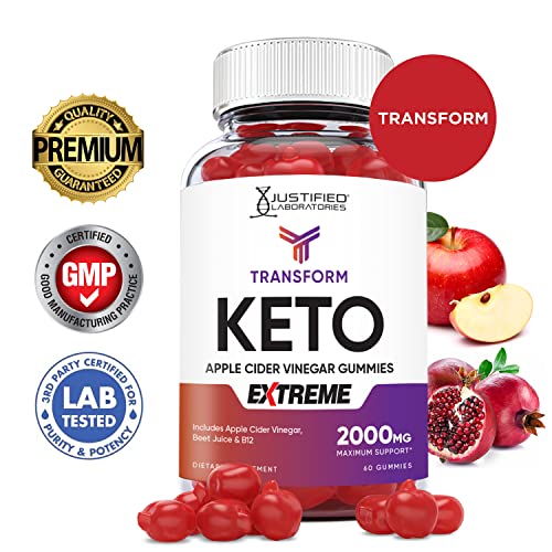 Transform Keto ACV Gummies Extreme Formula 2000MG Vegan Non GMO with Pomegranate Justified Laboratories Au supplements