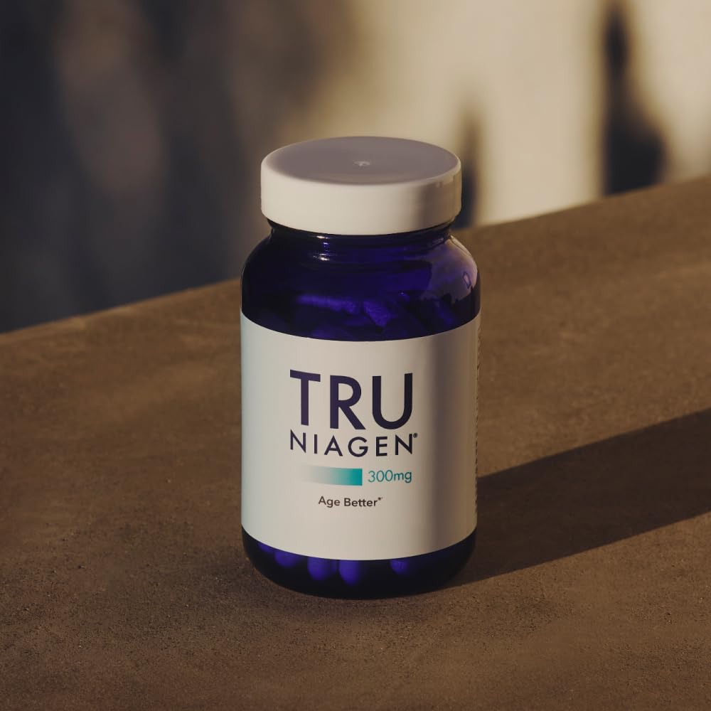 TRU NIAGEN Patented NAD Supplement for Brain Function, Anti Aging & Cell Regeneration, 300mg Niagen, 30 Servings | Supports Cellular Energy, Muscle | Nicotinamide Riboside (NR) Take 1 Daily | 1 Bottle TRU NIAGEN Au supplements
