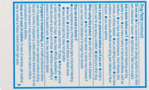 Aleve Tablets with Naproxen Sodium, 220mg (NSAID) Pain Reliever/Fever Reducer, 24 Count, Blue Aleve Au supplements