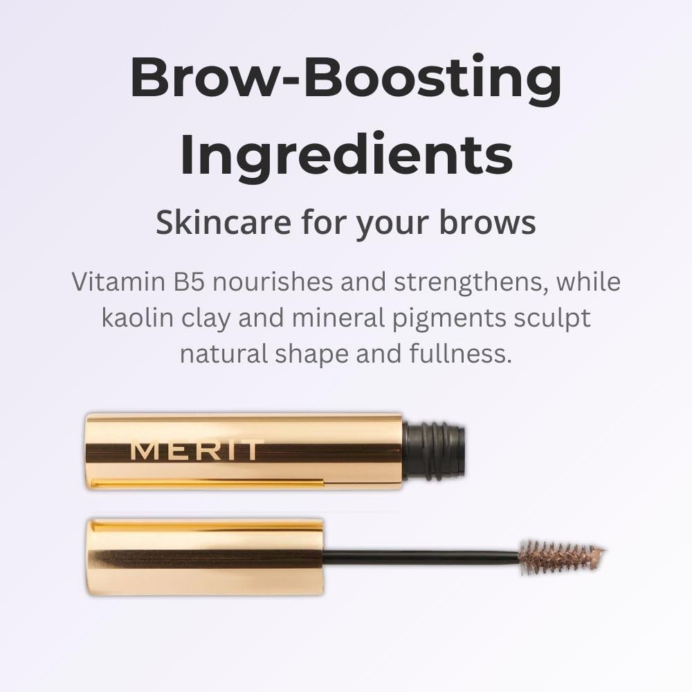 Merit Brow 1980 Volumizing Tinted Eyebrow Gel-Pomade - Taupe - Taupe with Cool Undertones Merit Au supplements