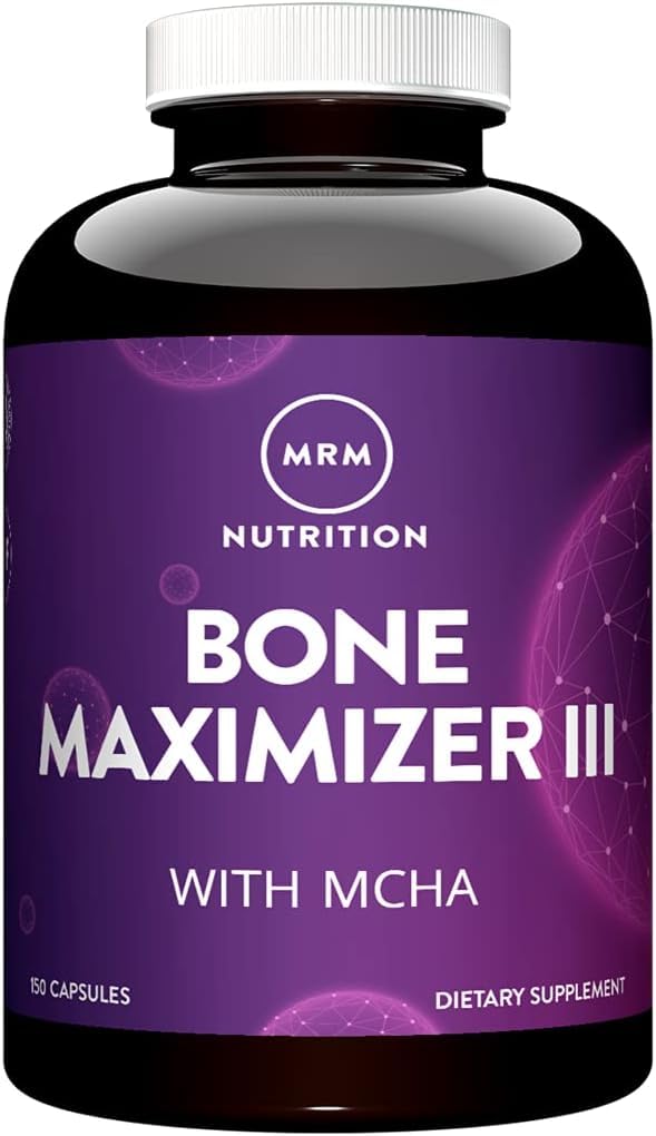 MRM Nutrition Bone Maximizer® III | with MCHA + Vitamin D3 + Vitamin K2 | Bone Health | High Potency | Key Vitamins and Minerals for Bones | 50 Servings MRM Au supplements