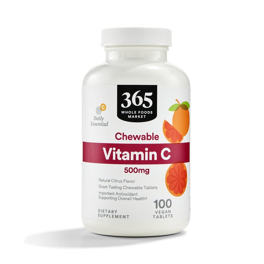 365 by Whole Foods Market, Vitamin C Chewable 500Mg, 100 Tablets 365 by Whole Foods Market Au supplements