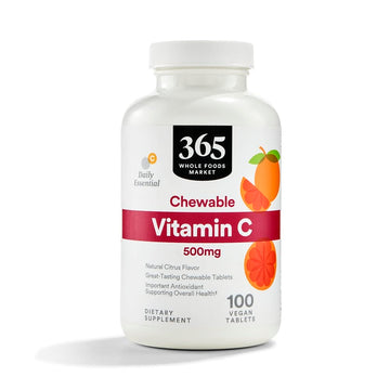 365 by Whole Foods Market, Vitamin C Chewable 500Mg, 100 Tablets 365 by Whole Foods Market Au supplements