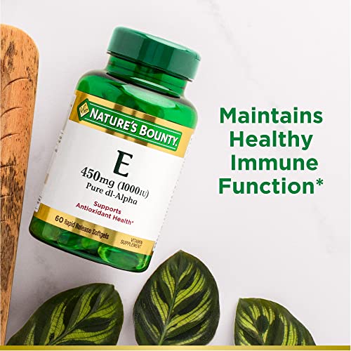 Nature's Bounty Vitamin E 1000 IU Softgels, Supports Antioxidant Health & Immune System Nature's Bounty Au supplements