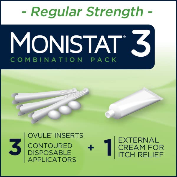 Monistat 3 Vaginal Antifungal Combination Pack - 3 Each, Pack of 2 Monistat Au supplements