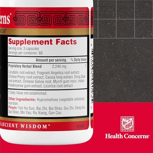 Health Concerns Channel Flow – Muscle Relaxation & Pain Support Supplement for Men & Women – Corydalis Root Extract – Chinese Herbal Formula for Headaches, Joint & Menstrual Discomfort – 180 Capsules Health Concerns Au supplements