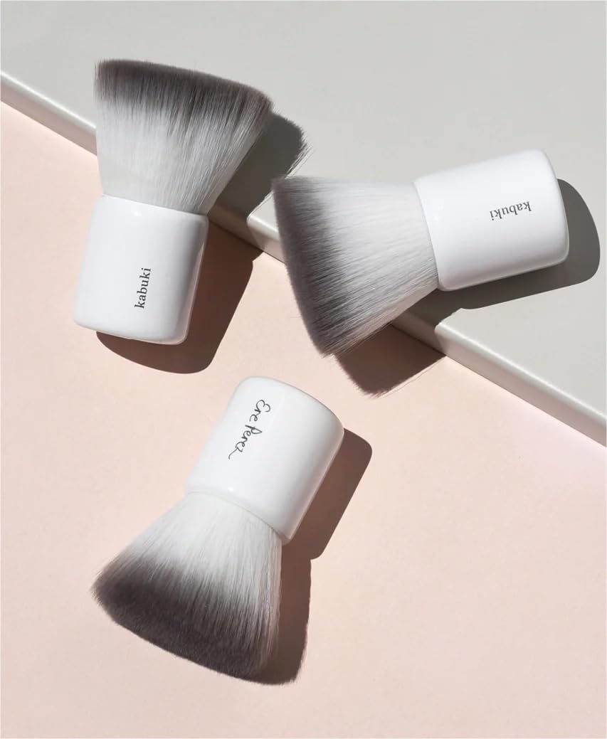 Ere Perez - Natural Eco Vegan Kabuki Makeup Brush | Multipurpose For Powder + Cream | Vegan Nylon Bristles, Cruelty-Free, Clean Beauty Ere Perez Au supplements