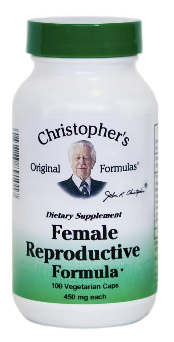 Dr. Christopher’s Female Health Bundle | Female Reproductive, Hormonal Changease & Wheat Germ Oil | 3-Bottle Herbal Support Pack | 100 Veg Capsules Each | USDA Organic Dietary Supplements Generic Au supplements