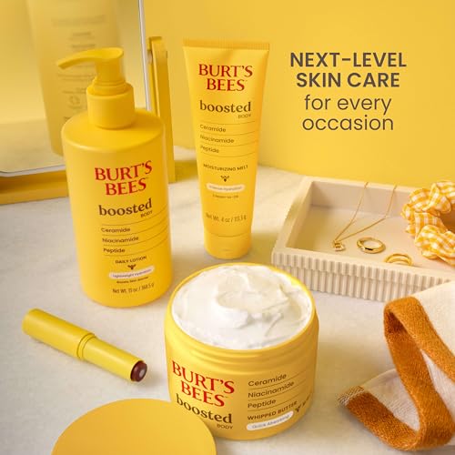 Burt’s Bees Tinted Boosted Balm, Misty Mauve, Hydrating Tinted Lip Balm with Vitamin C, E, and F Core, 24 Hour Lip Moisturizer with Responsibly Sourced Beeswax, 100% Natural Origin, 1 Count, 0.16oz Burt's Bees Au supplements