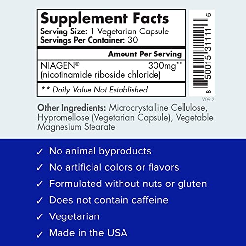TRU NIAGEN - Patented Nicotinamide Riboside NAD+ Supplement. NR Supports Cellular TRU NIAGEN Au supplements
