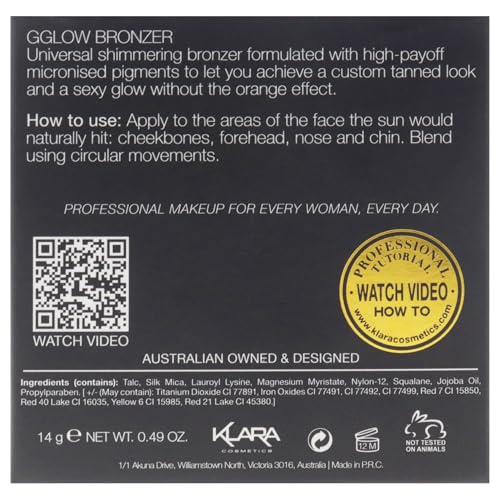 G Glow Bronzer by Klara for Women - 0.49 oz Bronzer Klara Cosmetics Au supplements