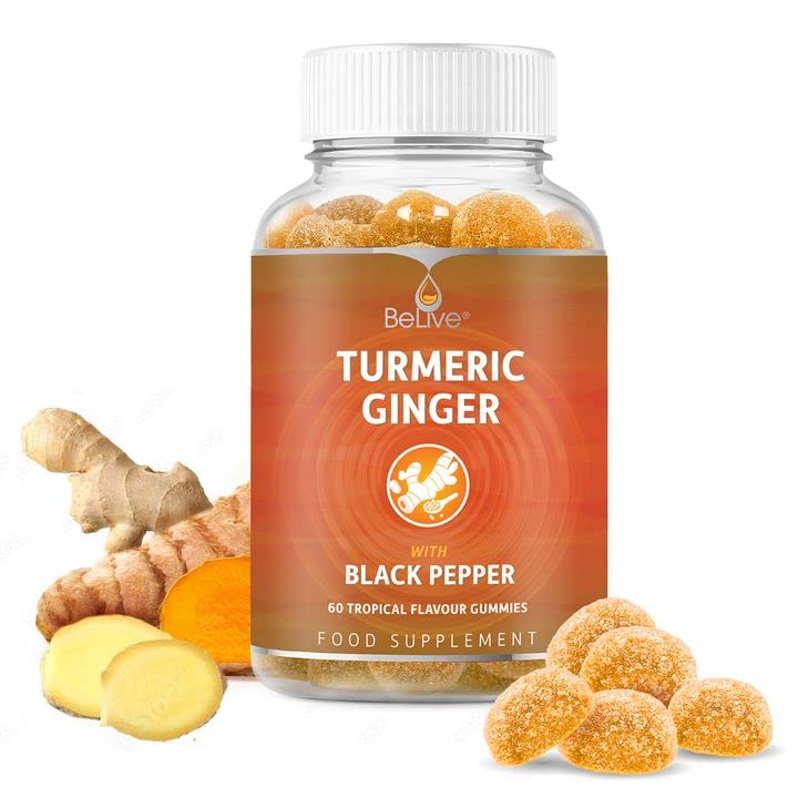 BeLive Turmeric Curcumin with Black Pepper & Ginger - Turmeric and Ginger Supplement BeLive Au supplements