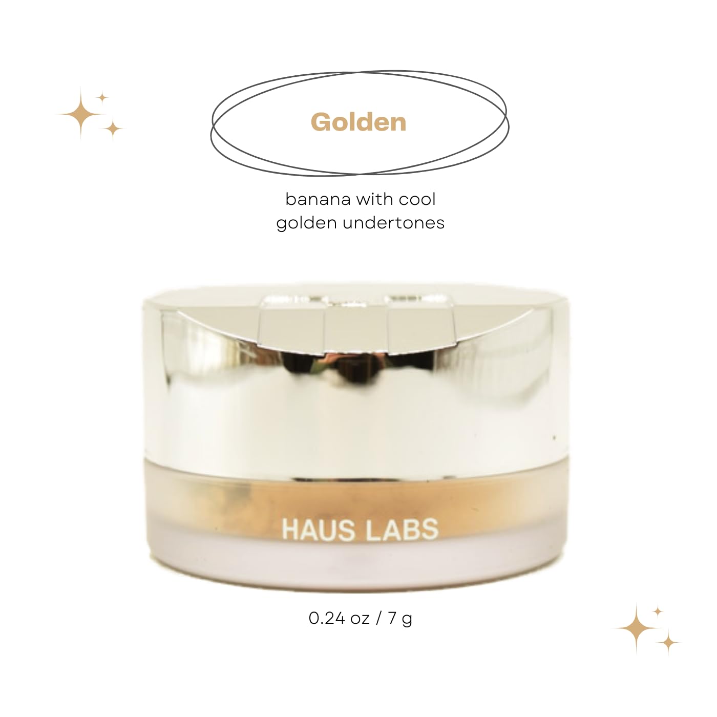 HAUS LABS BY LADY GAGA Bio-Blurring Talc-Free Loose Setting Powder Golden Haus Laboratories Au supplements