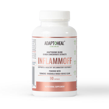 ADAPTOHEAL Inflammoff - Adaptogenic Supplement Designed to Support Joint, Muscle and Tissue Inflammation Naturally, 8 Highly Concentrated extracts with Turmeric and Rhodiola rosea (90 Capsules) ADAPTOHEAL Au supplements