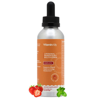 Vitaminally Women’s 50+ Liposomal Liquid Multivitamin – 16 Essential Vitamins & Minerals for Energy, Bone & Immune Support