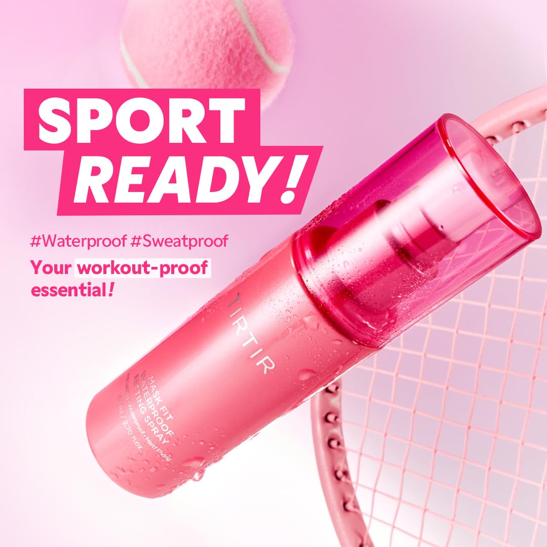 TIRTIR Waterproof Setting Spray – 24 Hour Long Lasting Fix, Sweatproof Water Resistant Makeup Finisher – Ethanol Free, Semi Matte Finish for Oily Skin – Korean Makeup Fixer TIRTIR Au supplements