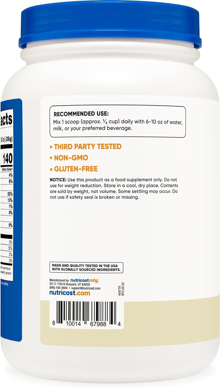 Nutricost Whey Protein Concentrate (Vanilla) 2LBS Nutricost Au supplements