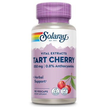 Solaray Tart Cherry Fruit Extract 850 mg - Tart Cherry Supplement with Antioxidants, Fruit Juice Extract with Flavonoids - 90 VegCaps SOLARAY Au supplements