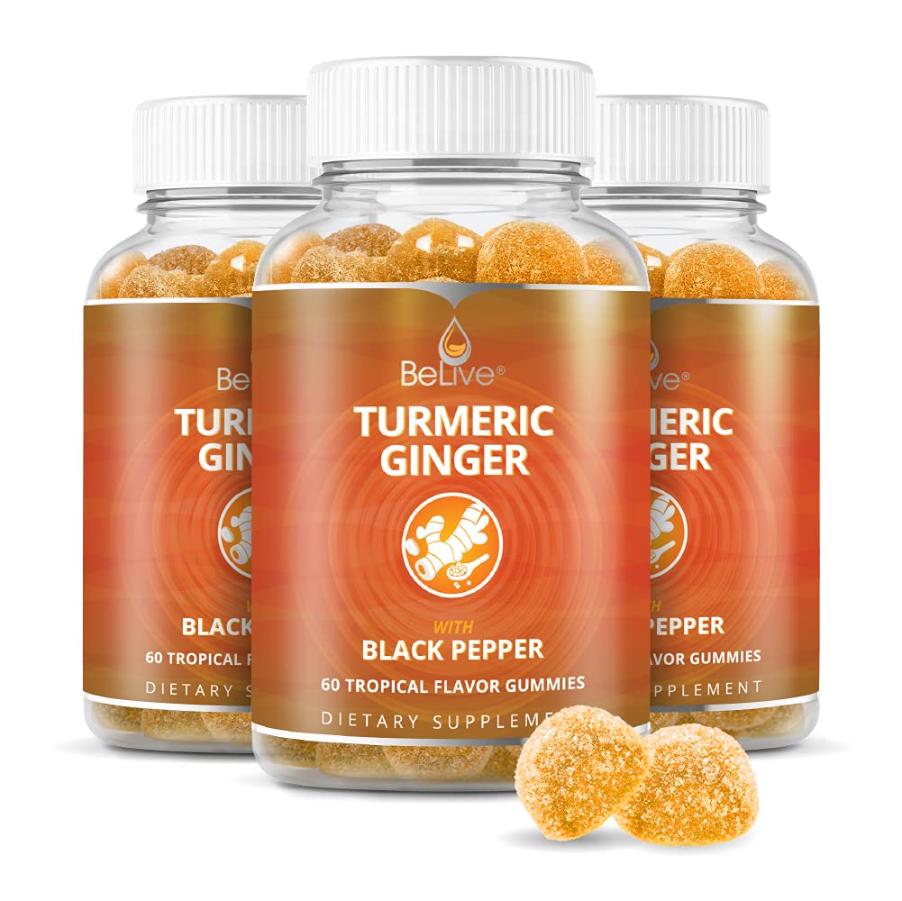BeLive Turmeric Curcumin with Black Pepper & Ginger - Turmeric and Ginger Supplement BeLive Au supplements