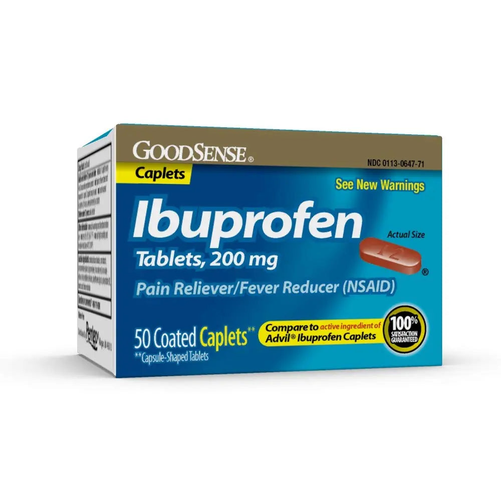 GoodSense Ibuprofen Pain Reliever/Fever Reducer Caplets, 200 mg, 50-Count GoodSense Au supplements