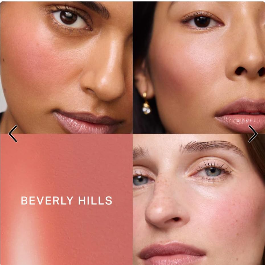 Merité Beverly Hills Cream Blush, Lightweight Buildable Color Balm with Vitamin E for Cheeks and Lips Flush Balm Cream Blush (0.31oz) (Beverly Hills - soft peach) Generic Au supplements