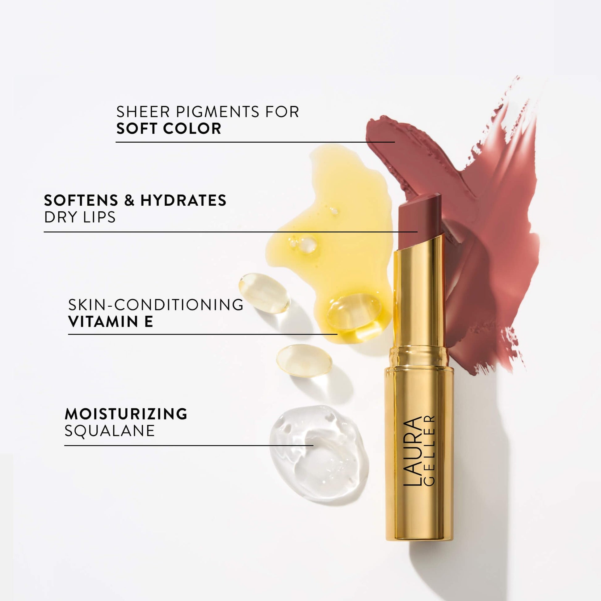 LAURA GELLER NEW YORK Jelly Balm Moisturizing Tinted Lip Balm - Sheerly Amazing - Hydrating Vitamin E - Semi-Shine Finish LAURA GELLER NEW YORK Au supplements
