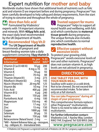 Pregnacare Vitabiotics During Pregnancy Original, 30 Count (Pack of 1) Pregnacare Au supplements