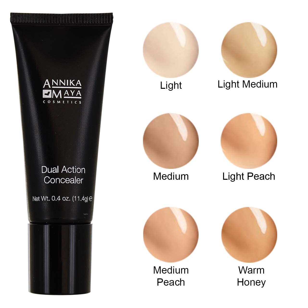 Annika Maya Dual Action Undereye Concealer for Neutralizing Dark Circles (Light) Annika Maya Cosmetics Au supplements