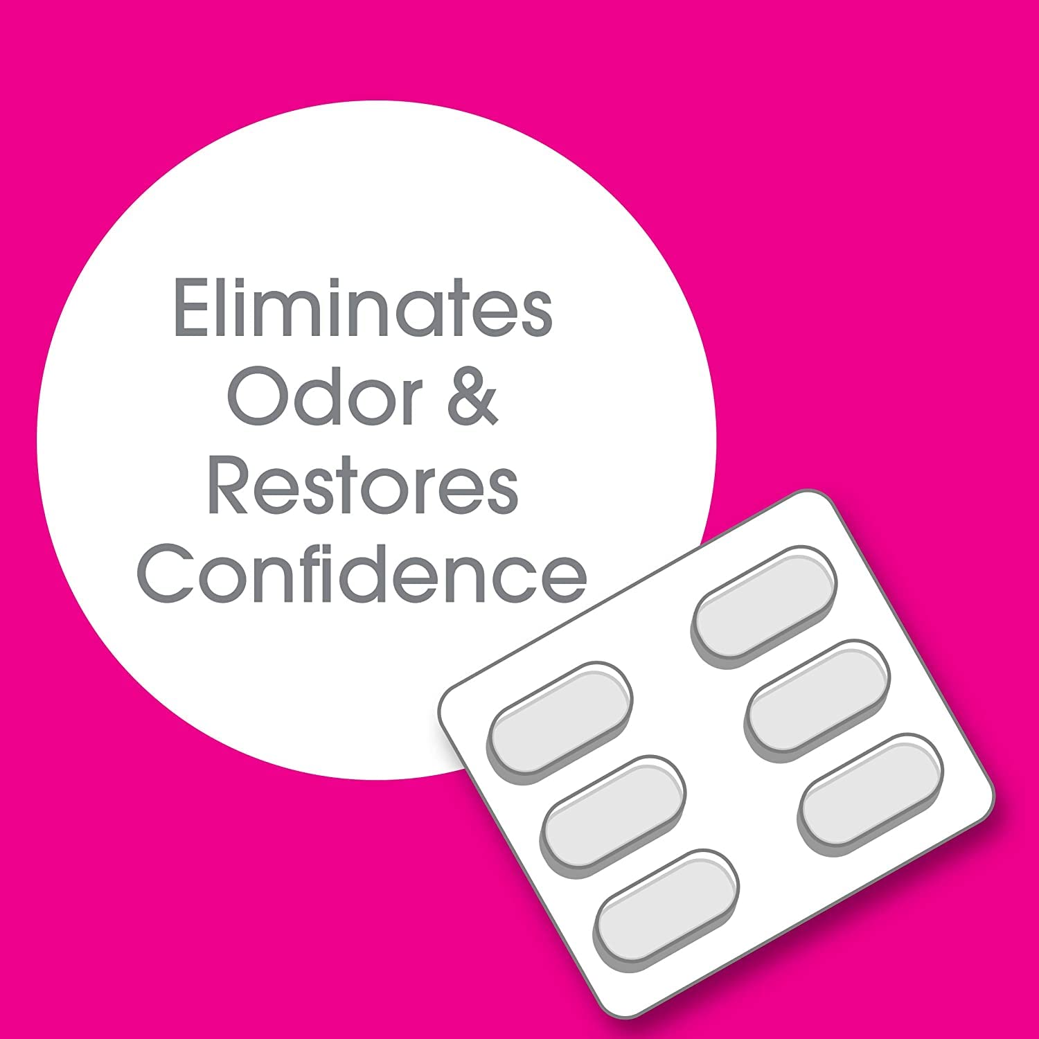 vH essentials Vaginal Odor Treatment with Vitamin C, Boric Acid Suppositories Alternative