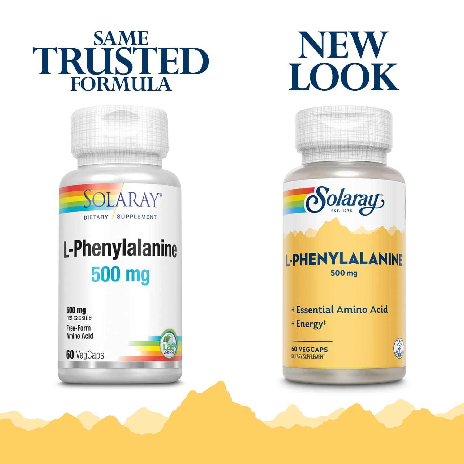 SOLARAY L-Phenylalanine Veg Cap (Btl-Plastic) 500mg | 60ct SOLARAY Au supplements
