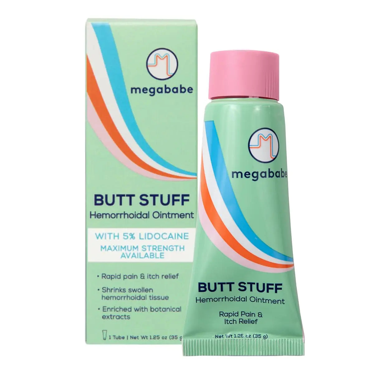 Megababe Hemorrhoidal Ointment | with 5% Lidocaine | Rapid Pain & Itch Relief | Shrinks Swollen Hemorrhoidal Tissue | 1.25 oz Megababe Au supplements