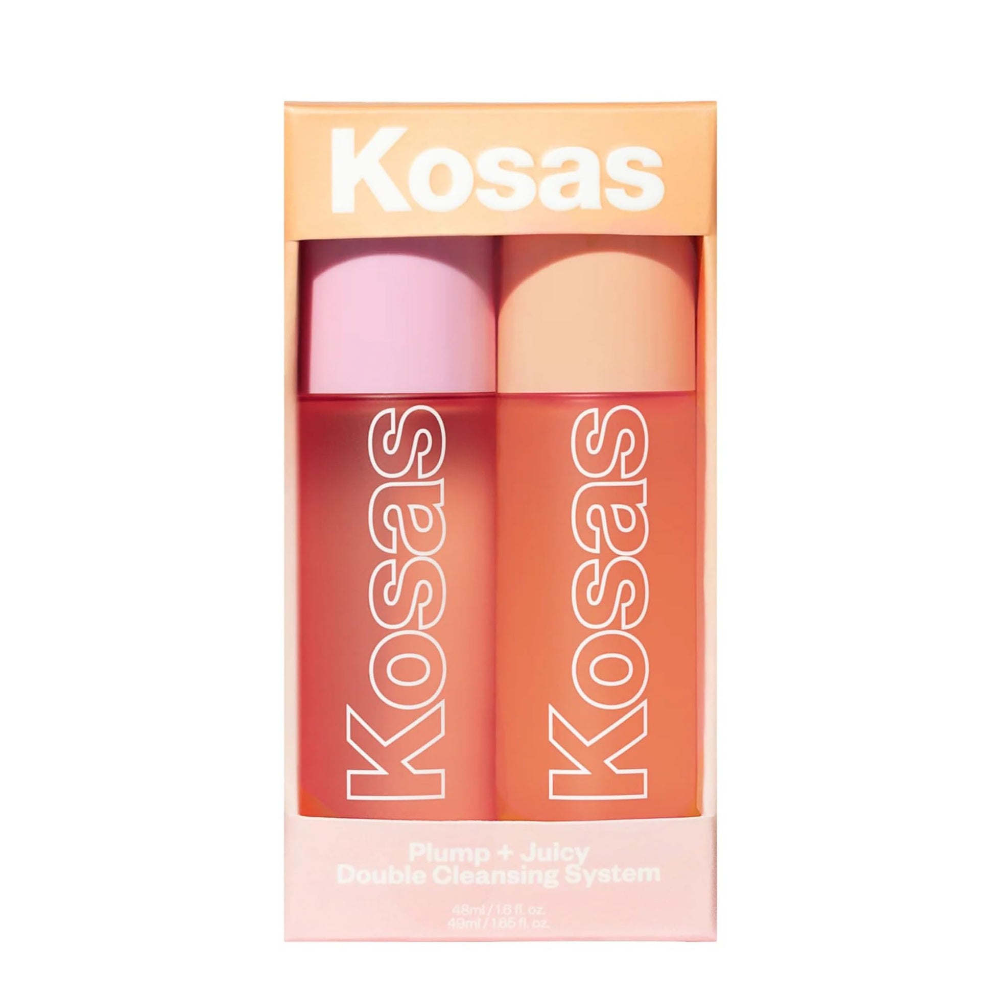 Kosas Mini Plump + Juicy Double Cleansing System — Botanical Oil Cleanser + Gel Cleanser Set, Soap & Sulfate Free, Hydrating Makeup Remover for All Skin Types Kosas Au supplements