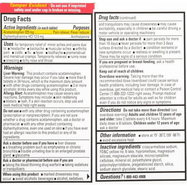 Percogesic Original Pain Relief | Aspirin Free Fast Acting Relief | 90 Coated Caplets (4 Pack) Percogesic Au supplements