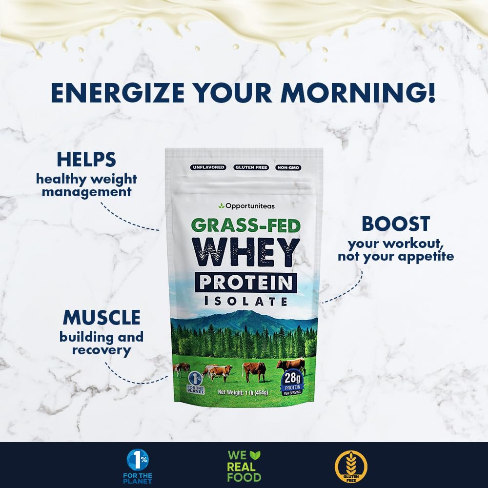 Opportuniteas Grass Fed Whey Protein Isolate Powder - Unflavored Whey Protein Isolate Opportuniteas Au supplements
