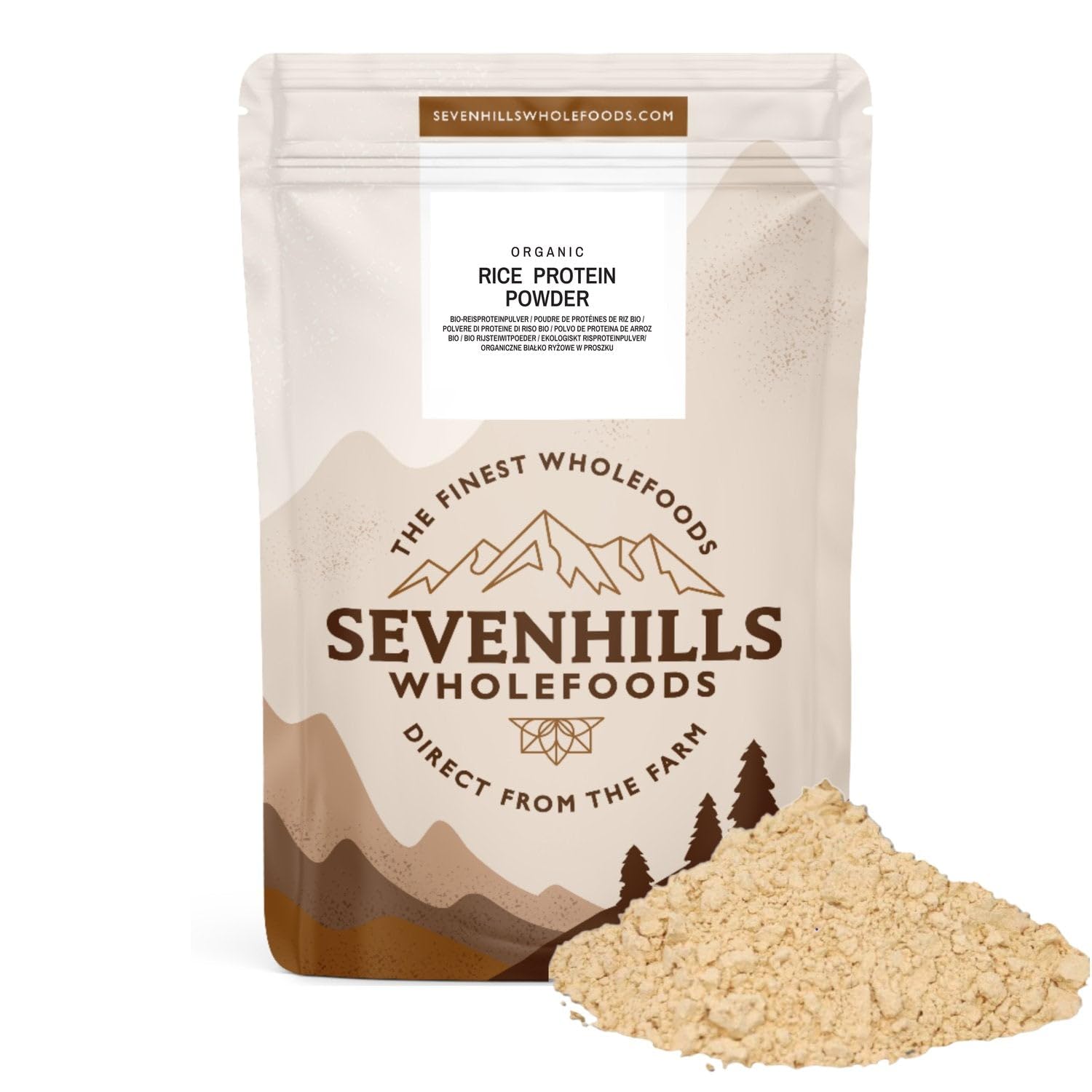 Sevenhills Wholefoods Organic Rice Protein Powder 500g Sevenhills Wholefoods Au supplements