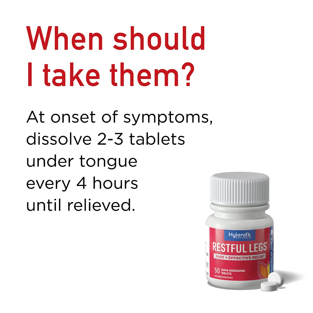 Hyland's Restful Legs Tablets 50 ea (Pack Of 4) Hyland's Au supplements