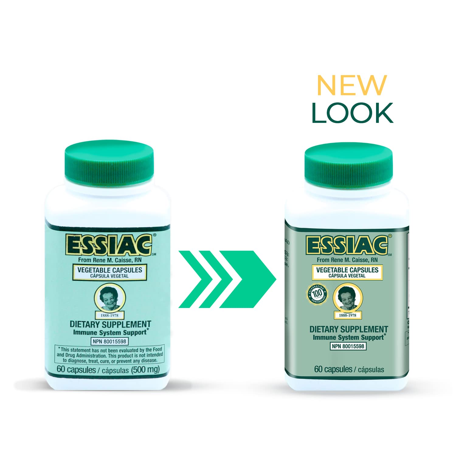 ESSIAC Tea All-Natural Herbal Extract Capsules – 60 Capsules | Powerful Antioxidant Blend to Help Promote Overall Health & Well-Being | Original Formula Since 1922 Essiac Au supplements