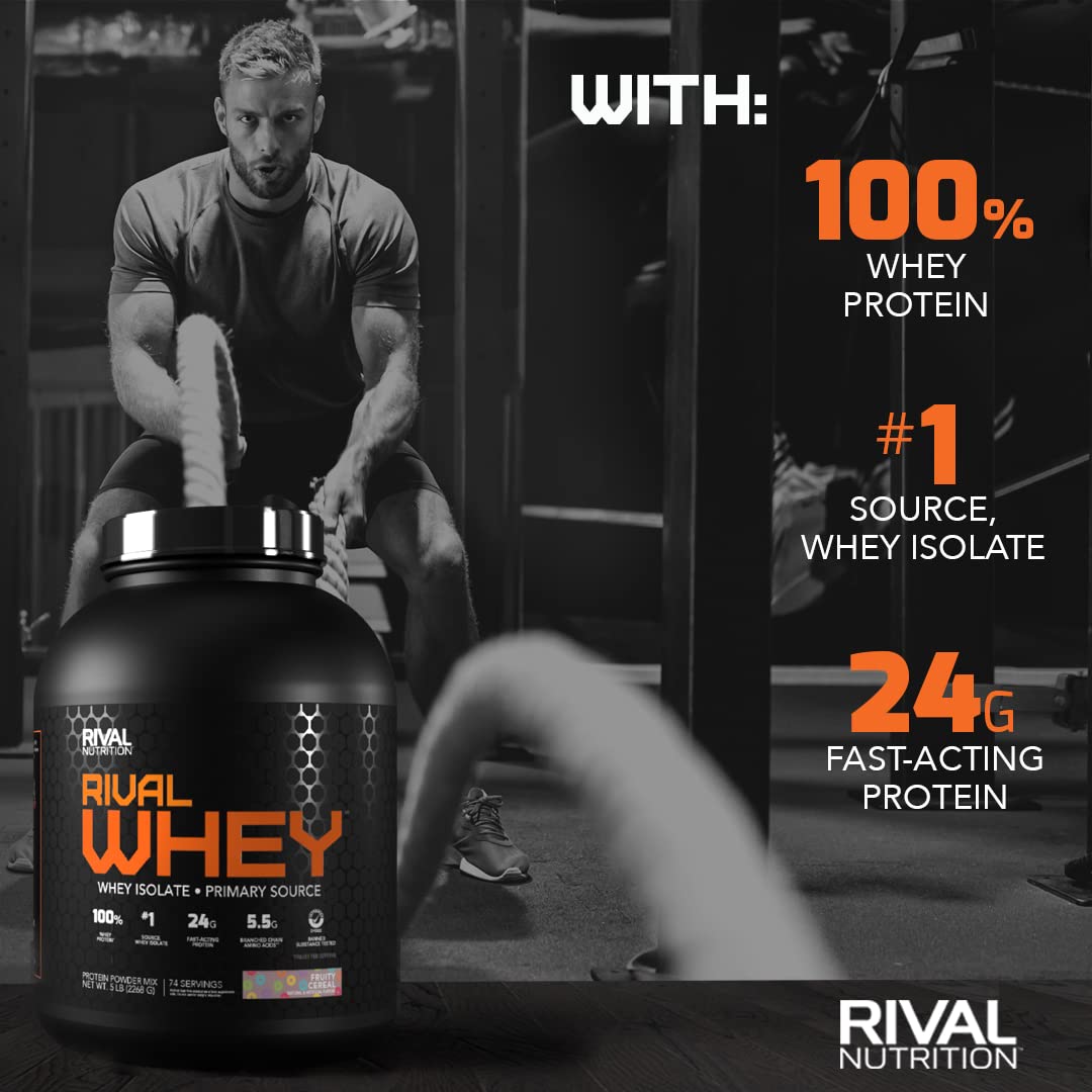 Rivalus Rivalwhey – Fruity Cereal 2lb - 100% Whey Protein, Whey Protein Isolate Primary Rivalus Au supplements