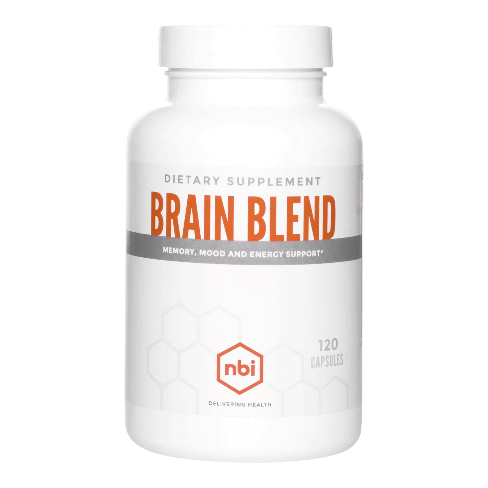NBI Brain Blend for Memory, Focus, Concentration, Cognitive Function for Men & Women | Caffeine-Free with ALCAR, Alpha Lipoic Acid, Huperzine A, Turmeric | Nootropic | 120ct Capsules NBI Au supplements