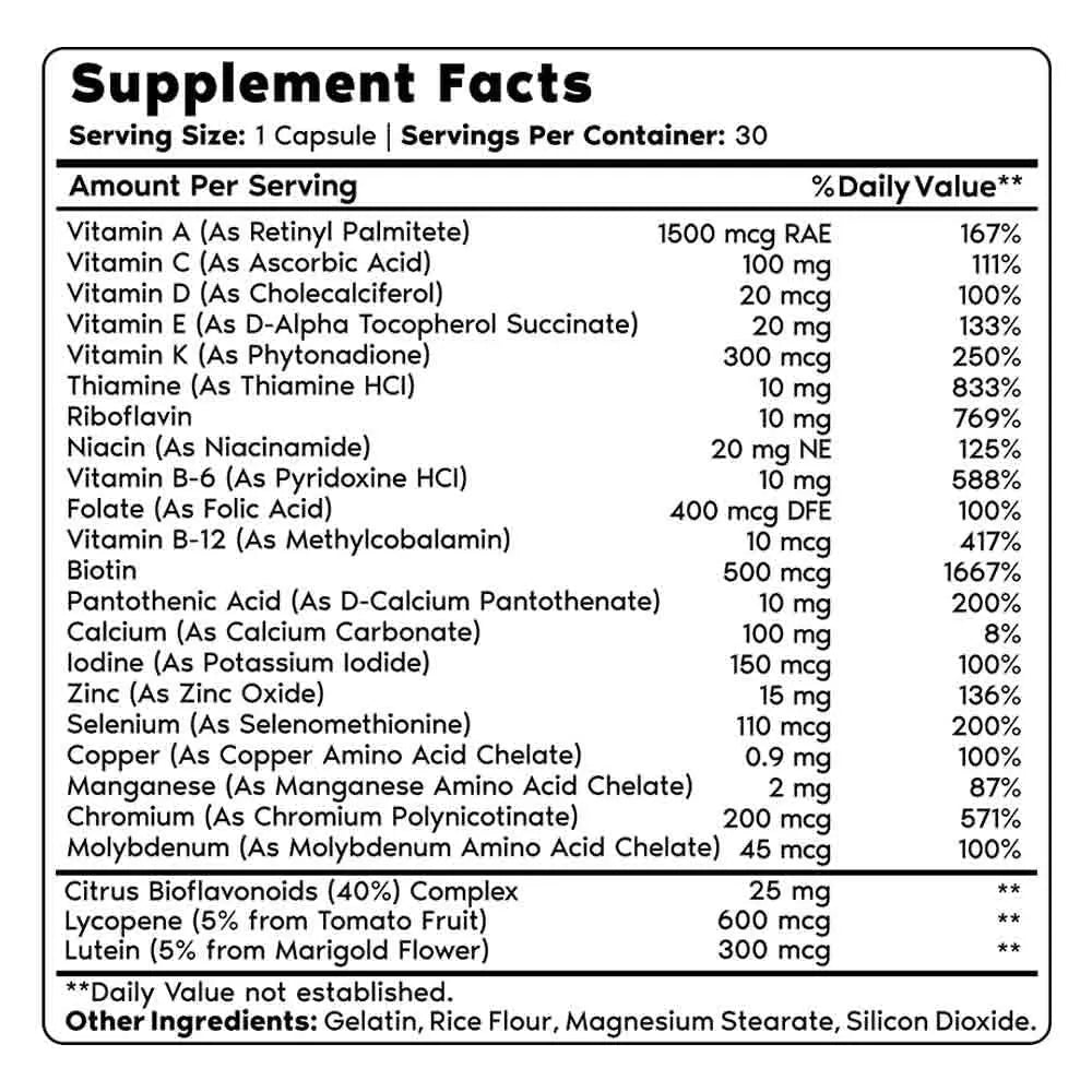 Primal Harvest Multivitamin & Primal Vision – Complete Support for Daily Wellness & Eye Health with Essential Vitamins & Nutrients Primal Harvest Au supplements
