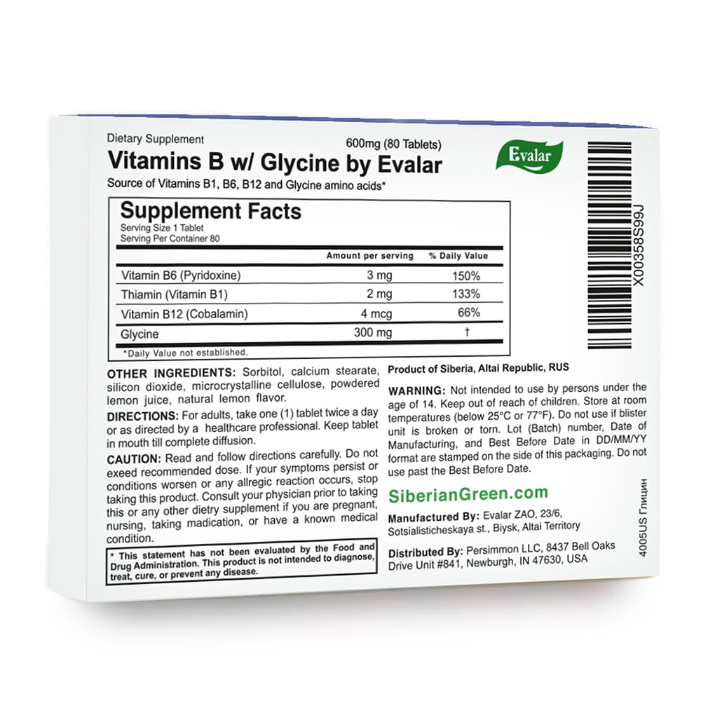 Glycine Forte Evalar 60 Tabs Evalar Au supplements