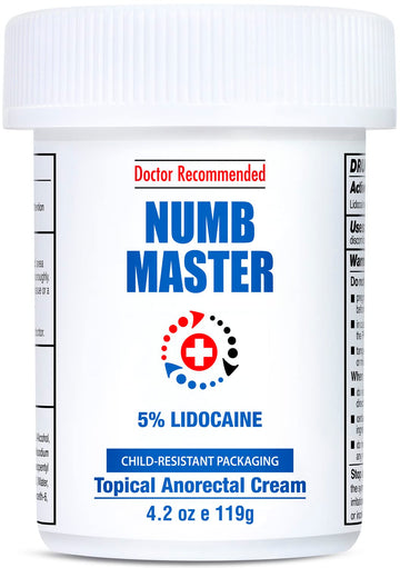 Clinical Resolution Numb Master 5% Lidocaine Cream Fast-Acting OTC anesthetic for Pain, Itch, Burns & Hemorrhoids with Vitamin E & Aloe for Soothing Relief Maximum Strength 4.2 Ounce Clinical Resolution Au supplements