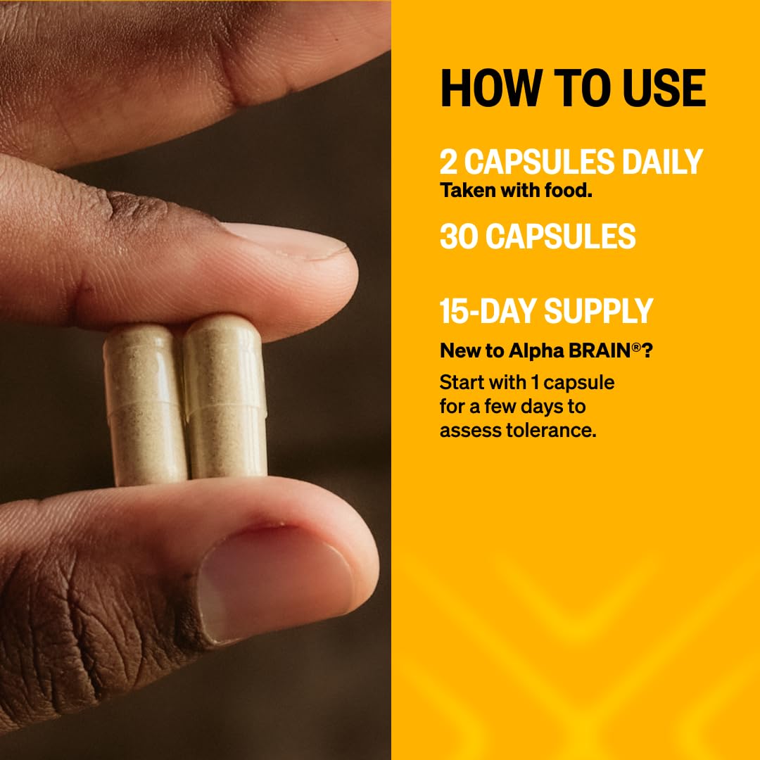ONNIT Alpha Brain Nootropic Capsules for Men & Women, IGEN Non-GMO Tested Memory, Focus & Mental Clarity, with L-Theanine and Vitamin B6, 30 Count Each, Pack of 3 (90 Capsules) ONNIT Au supplements