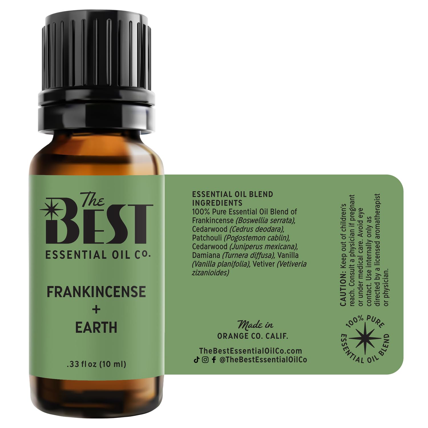 The Best Frankincense + Earth Essential Oil Blend- Premium Grade- 100% Pure & Natural