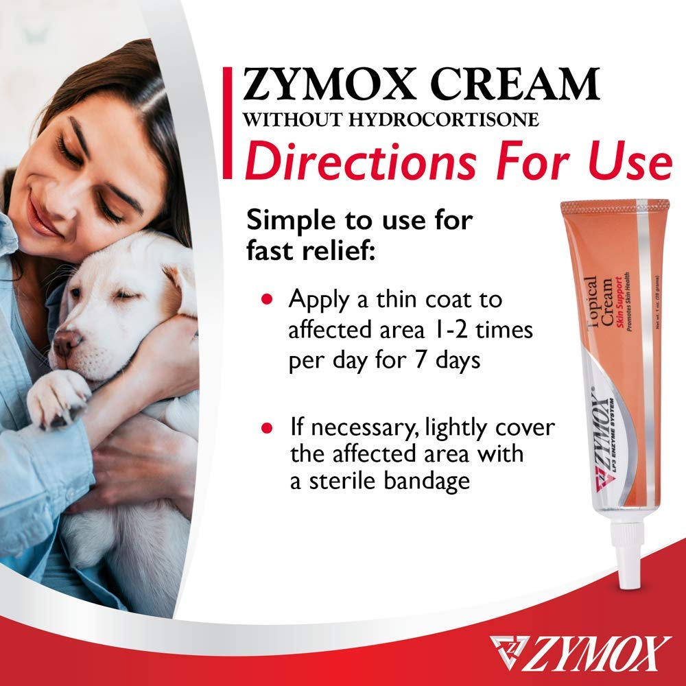 Pet King Brands ZYMOX Veterinarian Strength Topical Cream for Dogs and Cats, 1oz Pet King Brands Au supplements