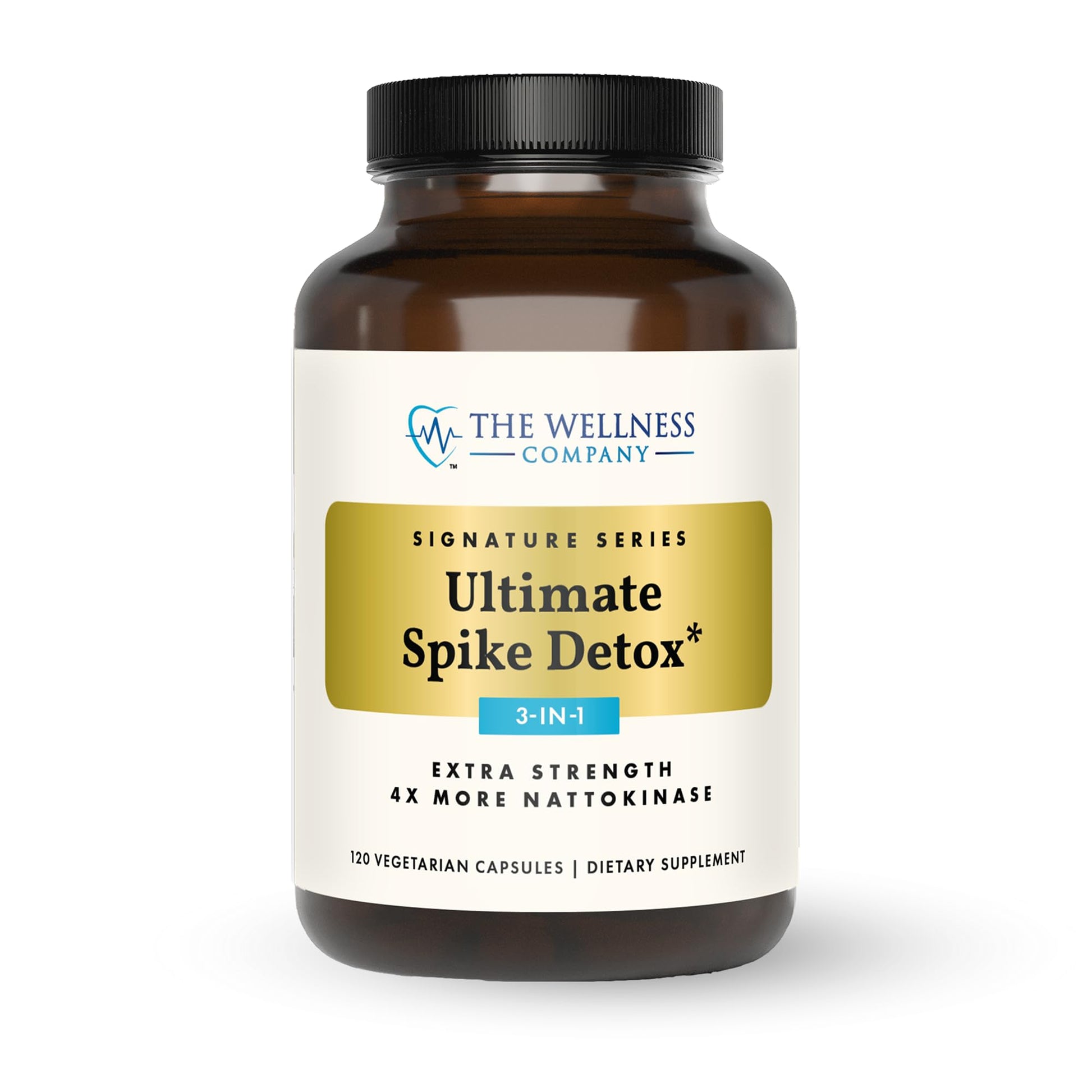The Wellness Company Ultimate Spike Detox – Dr. McCullough Designed - 3-in-1 Nattokinase, Turmeric, & Bromelain Extra Strength | 120ct (1 Month Supply) The Wellness Company Au supplements